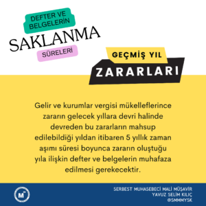 Defter Saklama Süreleri