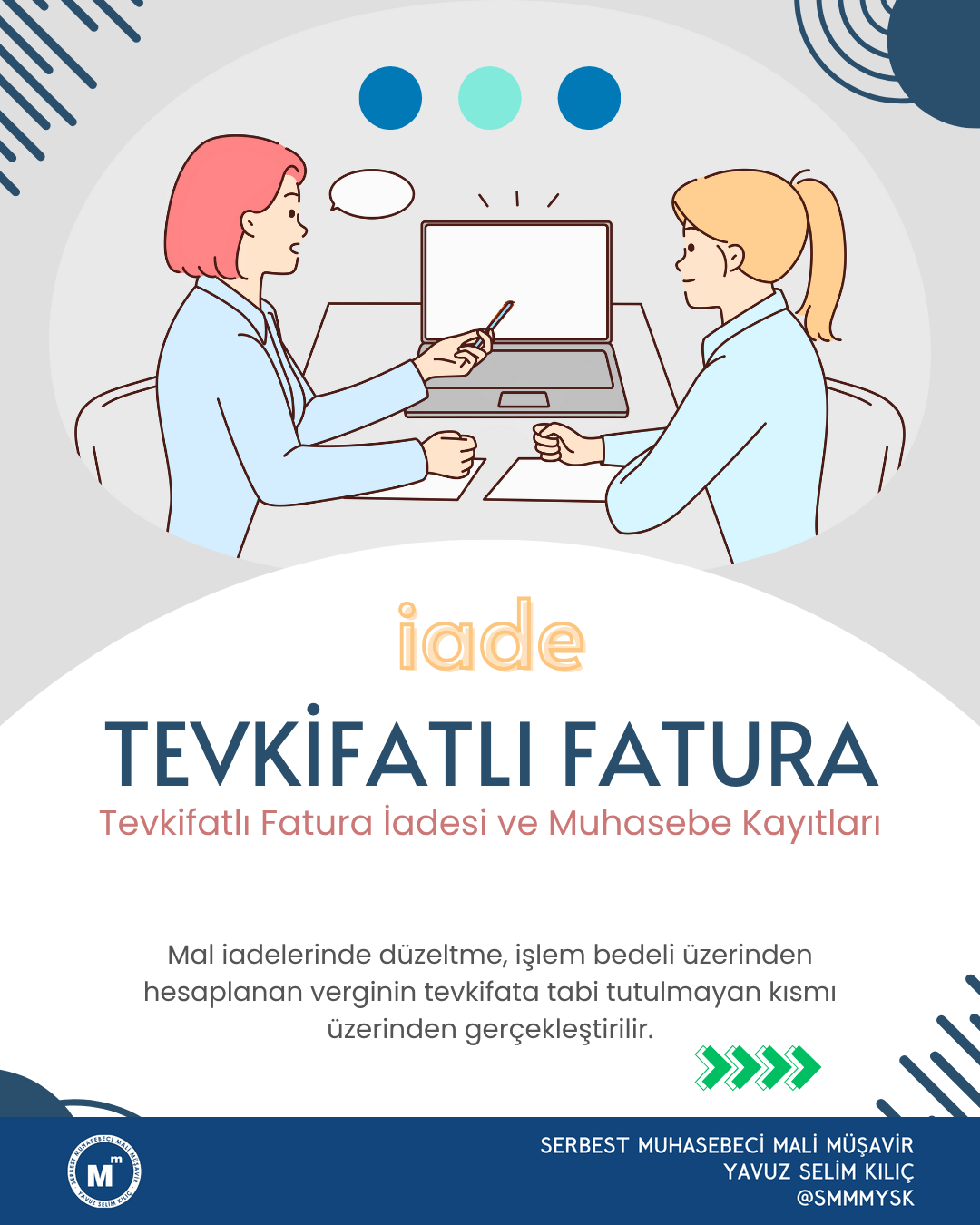 Tevkifatlı İade Faturası Muhasebe Kaydı